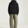 Felpa con cappuccio e cuciture couture in pile ricamato Givenchy Paris