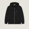 Felpa con cappuccio e zip in pile con stampa Givenchy Felpa con cappuccio e zip in pile con stampa Givenchy