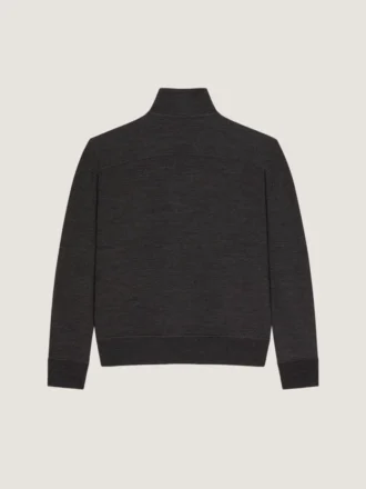 Felpa con zip in lana con nastro gros grain Givenchy Paris