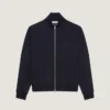 Felpa con zip in lana e cashmere con toppa Givenchy Felpa con zip in lana e cashmere con toppa Givenchy