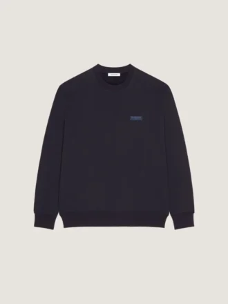Felpa in pile con motivo Givenchy Paris Gros Grain