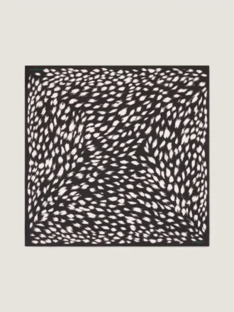 Foulard quadrato in seta con stampa animalier