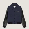 Giacca aviator in materiali misti Giacca aviator in materiali misti