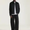 Giacca blouson con cuciture couture in lana e cashmere Giacca blouson con cuciture couture in lana e cashmere