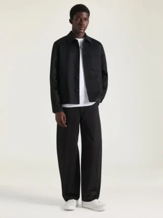 Giacca blouson con cuciture couture in lana e cashmere Giacca blouson con cuciture couture in lana e cashmere