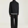 Giacca blouson con cuciture couture in lana e cashmere Giacca blouson con cuciture couture in lana e cashmere