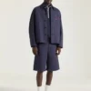 Giacca con cuciture couture in denim ricamato Givenchy Paris