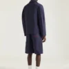 Giacca con cuciture couture in denim ricamato Givenchy Paris