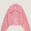 Giacca corta effetto shearling Giacca corta effetto shearling