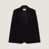 Giacca da smoking aderente in lana e mohair Giacca da smoking aderente in lana e mohair