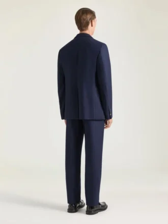 Giacca destrutturata monopetto in flanella