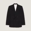 Giacca doppiopetto in twill di lana Giacca doppiopetto in twill di lana