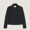 Giacca in denim nero Giacca in denim nero