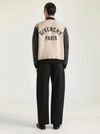 Giacca in misto tessuto con ricamo Givenchy Paris