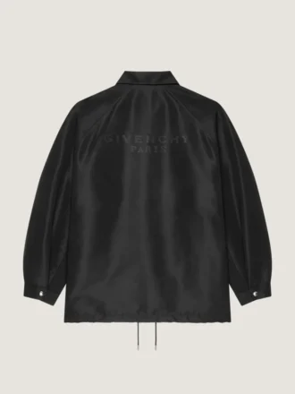 Giacca in polyfaille con cuciture couture e toppa Givenchy Paris Giacca in polyfaille con cuciture couture e toppa Givenchy Paris