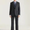 Pantaloni sartoriali a gamba dritta in flanella Pantaloni sartoriali a gamba dritta in flanella
