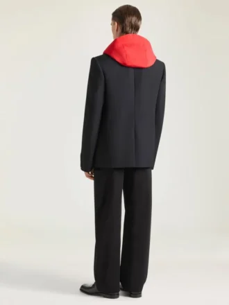 Giacca regular monopetto in lana