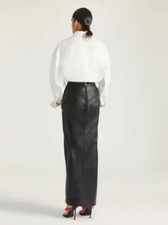 Camicia in pelle nappa