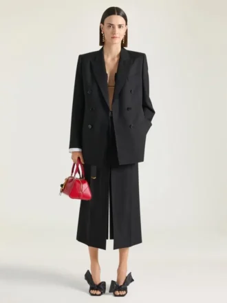 Gonna-pantalone midi in lana e mohair Gonna-pantalone midi in lana e mohair