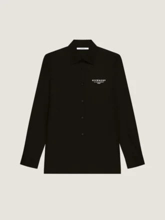 in popeline di cotone con ricamo del timbro Givenchy in popeline di cotone con ricamo del timbro Givenchy