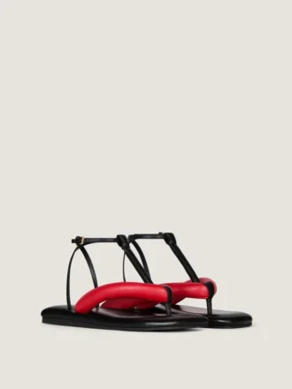 Infradito Boudoir bicolori in pelle nappa