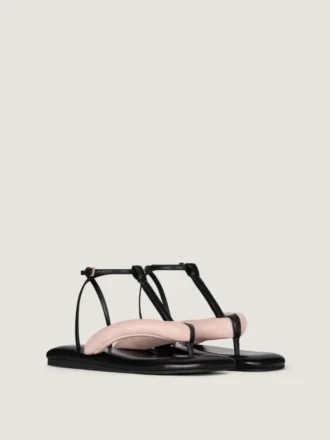 Infradito Boudoir bicolori in pelle nappa