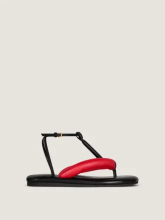 Infradito Boudoir bicolori in pelle nappa