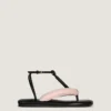 Infradito Boudoir bicolori in pelle nappa