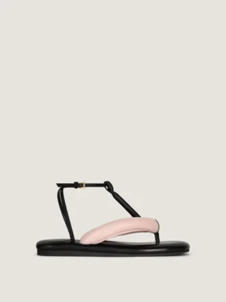 Infradito Boudoir bicolori in pelle nappa