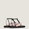Infradito Boudoir bicolori in pelle nappa