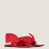 Infradito Boudoir in pelle nappa con fiocco