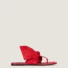 Infradito Boudoir in pelle nappa con fiocco