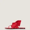 Infradito Boudoir in pelle nappa con fiocco