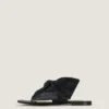 Infradito Boudoir in pelle nappa con fiocco Infradito Boudoir in pelle nappa con fiocco