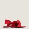 Infradito Boudoir in pelle nappa con fiocco