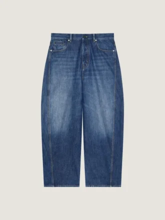 Jeans blu scuro con cuciture couture Jeans blu scuro con cuciture couture