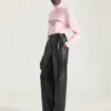 Maglione a collo alto in lana e cashmere con firma Givenchy