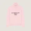 Maglione a collo alto in lana e cashmere con firma Givenchy