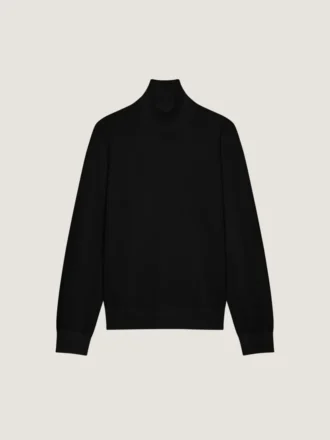Maglione a collo alto in maglia di cashmere