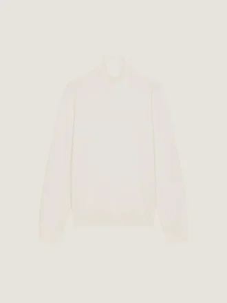 Maglione a collo alto in maglia di cashmere