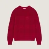 Maglione a quadri in maglia di cotone Maglione a quadri in maglia di cotone