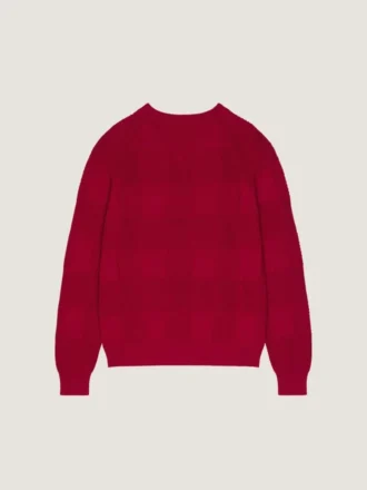 Maglione a quadri in maglia di cotone