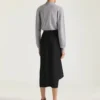 Maglione drappeggiato in lana