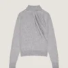 Maglione drappeggiato in lana