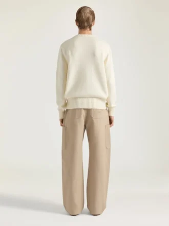 Maglione in maglia di cotone con ricamo Givenchy Paris Maglione in maglia di cotone con ricamo Givenchy Paris