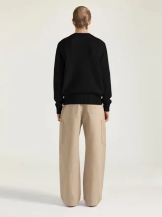 Maglione in maglia di cotone con ricamo Givenchy Paris Maglione in maglia di cotone con ricamo Givenchy Paris