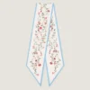 Maxi bandeau in seta con stampa floreale Maxi bandeau in seta con stampa floreale