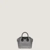 Micro Antigona Bag in raso con strass