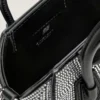 Micro Antigona Bag in raso con strass