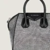 Micro Antigona Bag in raso con strass